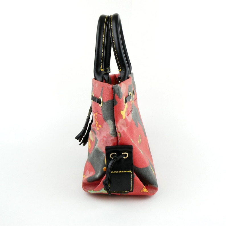 Dooney & Bourke Scottie Dog Red Black Handbag image 2