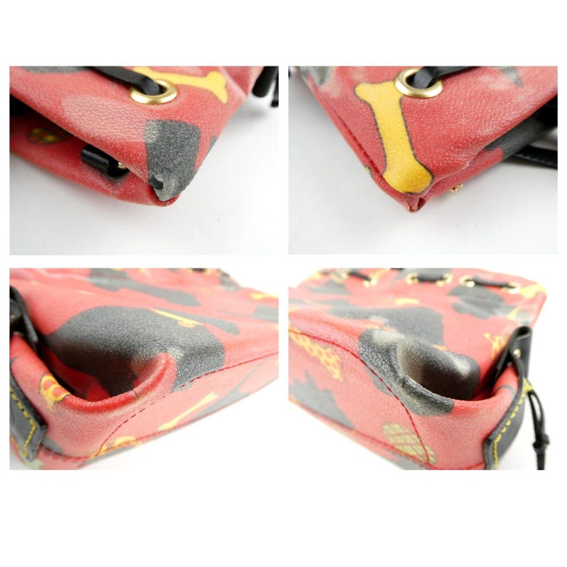 Dooney & Bourke Scottie Dog Red Black Handbag image 7