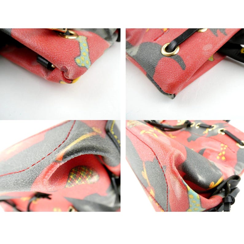 Dooney & Bourke Scottie Dog Red Black Handbag image 15