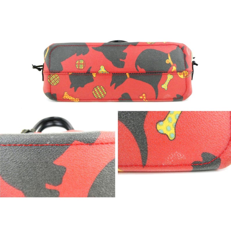 Dooney & Bourke Scottie Dog Red Black Handbag image 10