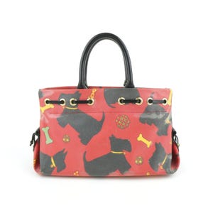 Dooney & Bourke Scottie Dog Red Black Handbag image 3