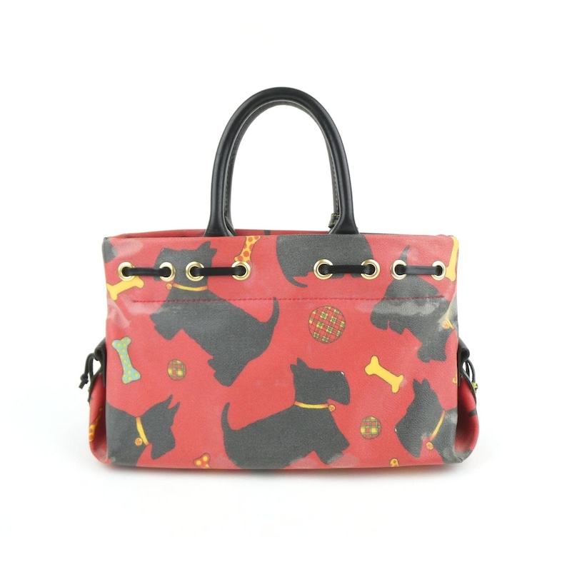Dooney & Bourke Scottie Dog Red Black Handbag image 3