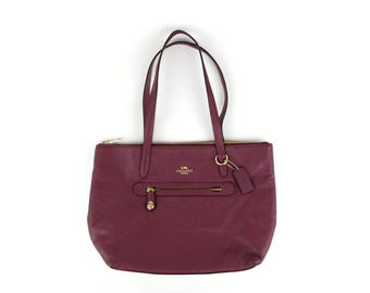 Coach Legacy Signature Rare Brown & Bronze Stripe Tote Bag #11098