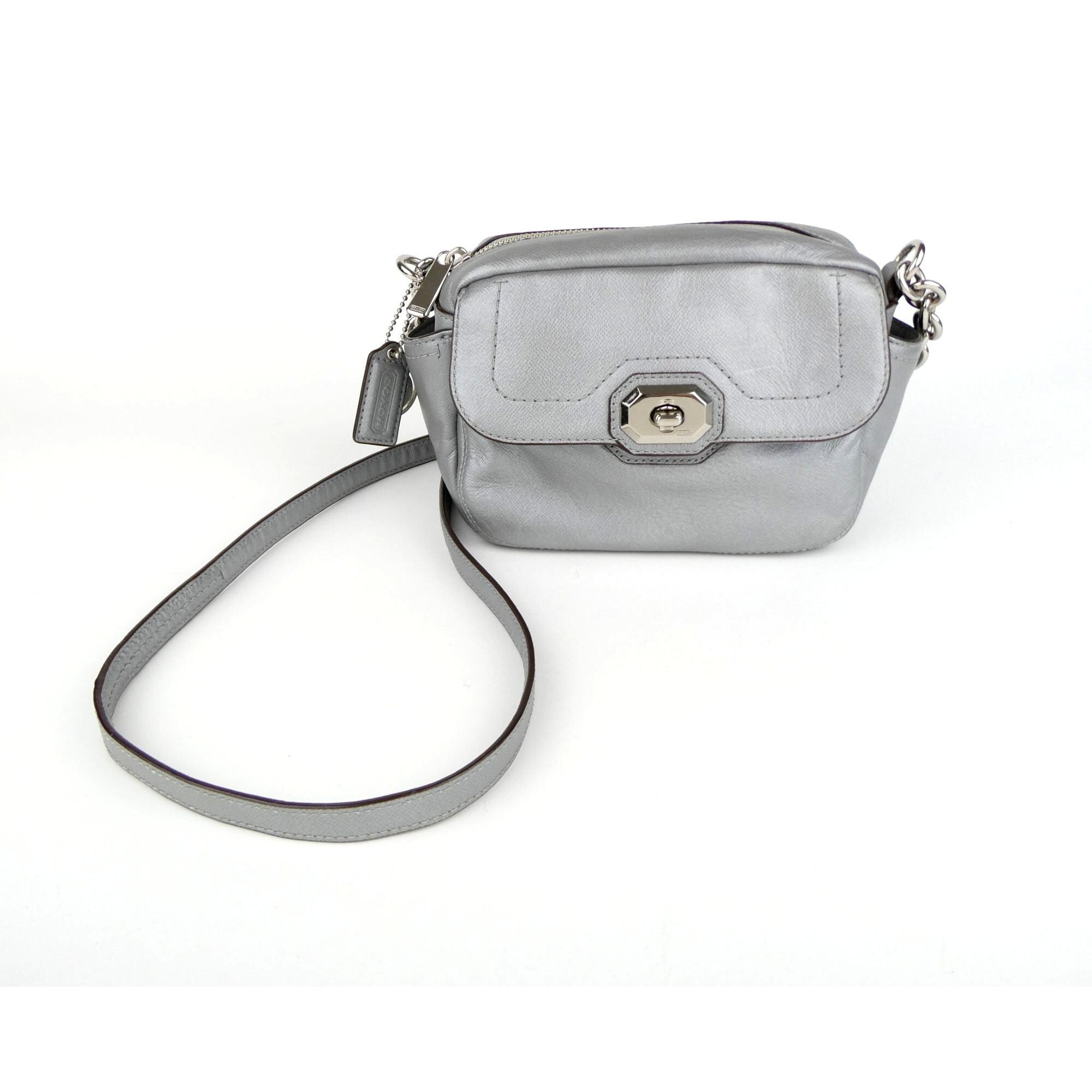 COACHのハンドバッグ コーチ シルバー レザー クロスボディ F24843 - Etsy 日本