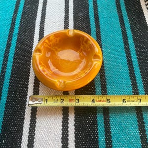 Vintage Yellow Ashtray