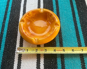 Vintage Yellow Ashtray