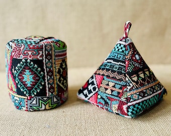 Moroccan Tapestry Door Stop: Handmade Boho Weighted Doorstop