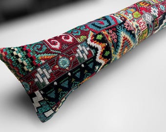 Moroccan Aztec Heavy Draught Excluder – 70-200cm, Weighted Draft Stopper, Windows and Doors