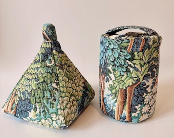 William Morris Woodland Woven Door Stop - Handmade Fabric Doorstop