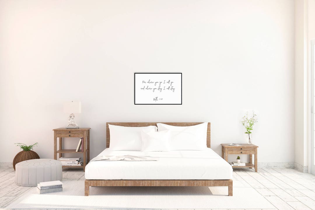 Printable Wall Art Where You Go I Will Go, Where You Stay I Will Stay ...