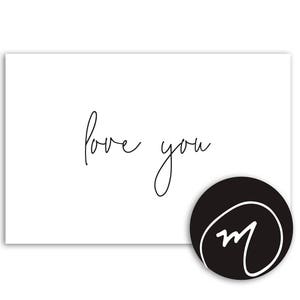Love You Printable Wall Art | Nursery Minimalist Sign | 24x36 Poster ...
