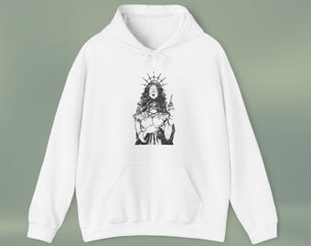 Unisex Gothic Hoodie Black Goth Streetwear, Dark Aesthetic Grunge Alt Clothing, Gothic Hoodie Gift for Men Women
