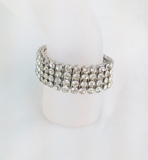 Vintage 1950s Rhinestone Expansion Stretch Cocktai