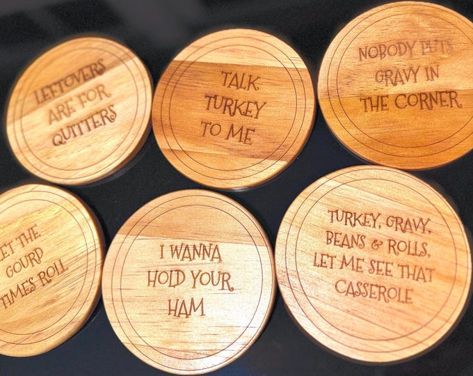 Funny Coasters for Thanksgiving – Funny Family Sayings to Keep Spills (and Laughs) in Check- Great Christmas Gift!!!