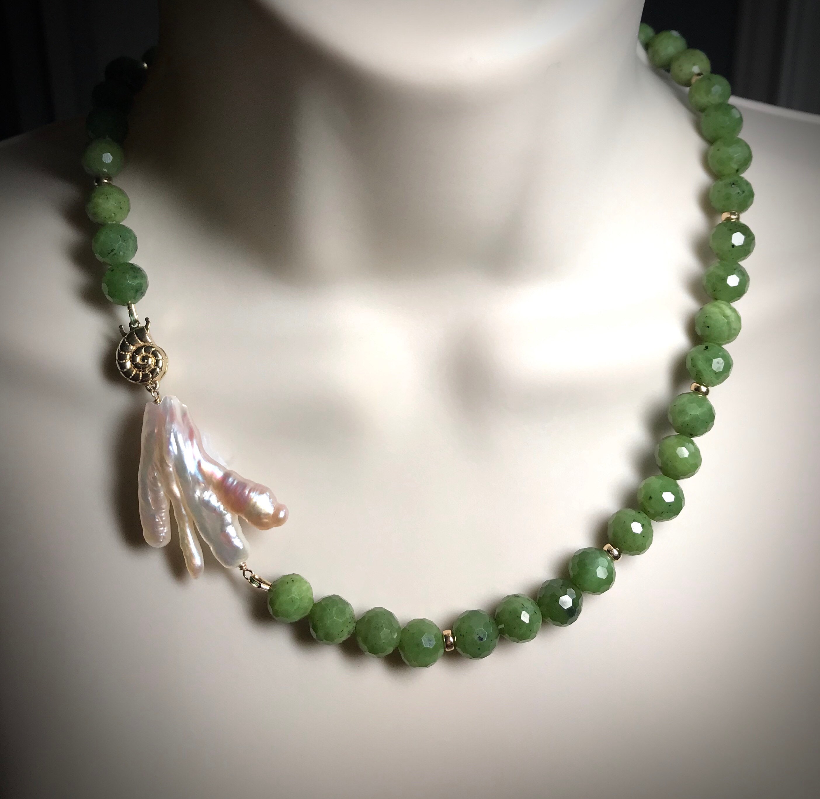 Buy Jade pearl necklace | ars mundi