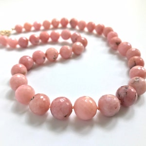 Pink Peruvian Opal Necklace