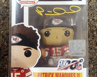 Patrick Mahomes Kansas City Chiefs Signed Funko Pop #119 w COA