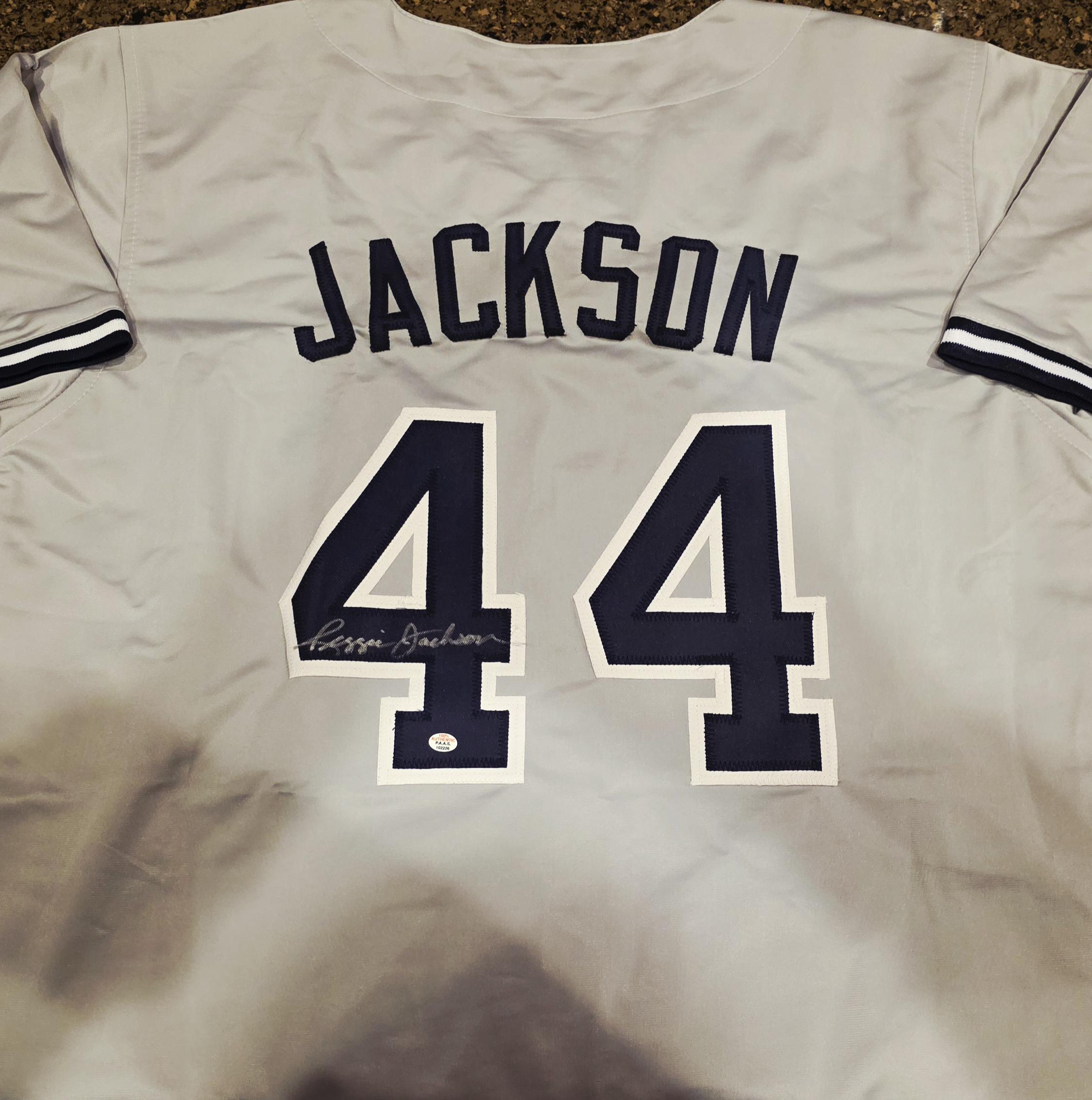 アリアケ　ジャガー2チャンピオン　3Renshoロゴ　NJS Reggie Jackson Signed New York Yankees Jersey W Coa - Etsy