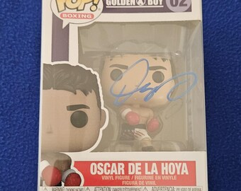 Gant De Boxe Everlast Rouge Signé Oscar De La Hoya – Avec étui De Présentation, Années 2000