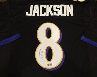 Lamar Jackson Signed Baltimore Ravens Jersey w coa