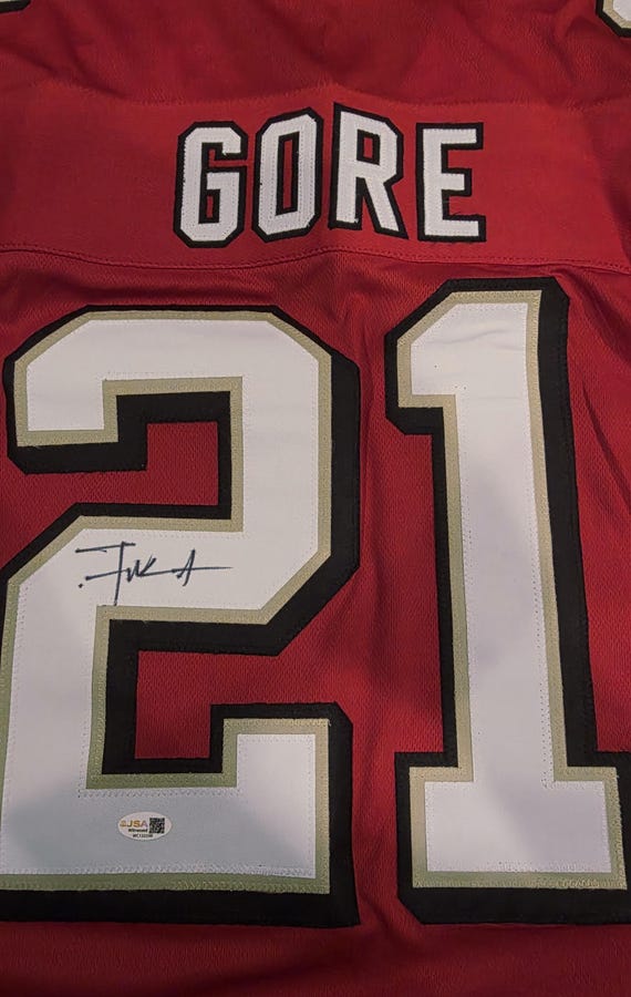 NFL フランク・ゴア　サイン入りユニホーム　SF 49ers Frank Gore NFL Signed Autographed San Francisco 49ers Jersey W Coa