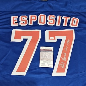 Phil Esposito NHL New York Rangers Signed Autographed Jersey COA