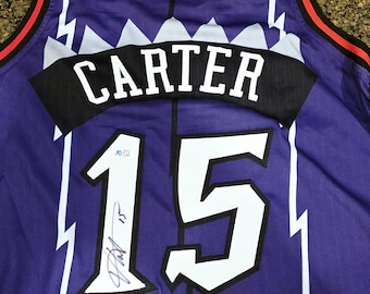 Vince Carter NBA Superstar Toronto Raptors Signed Autographed Jersey w coa