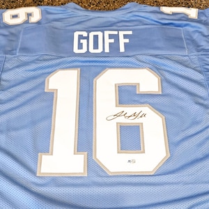 Jared Goff Signed Detroit Lions Jersey w coa