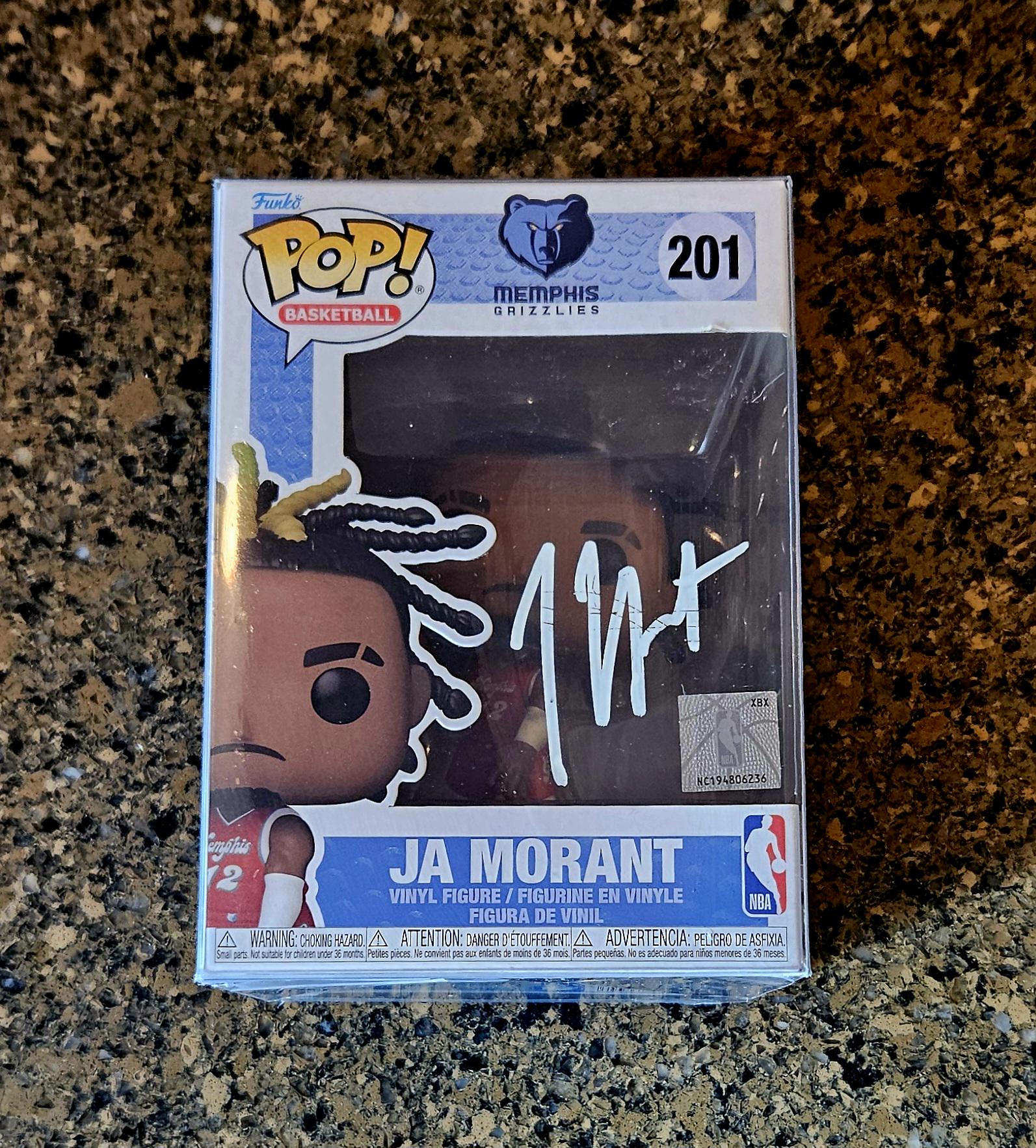 JA MORANT Memphis Grizzlies Signed Funko Pop #201 W COA - Etsy 