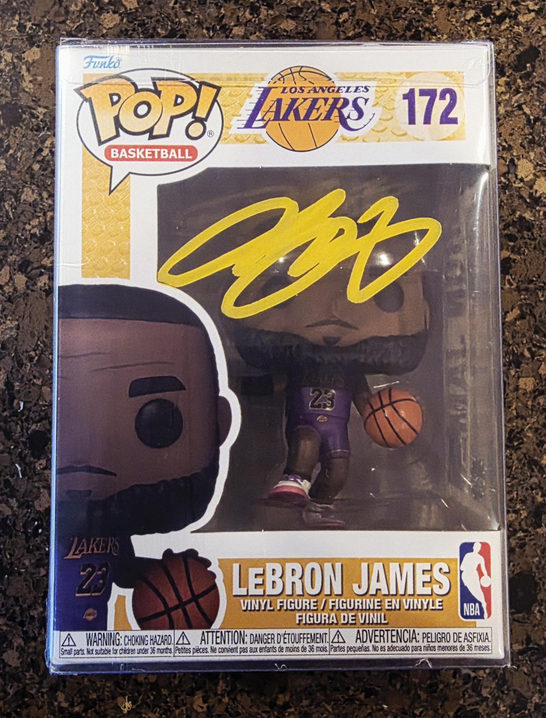 Lebron James NBA Los Angeles Lakers Signed Autographed Funko Pop
