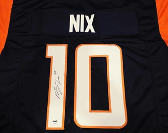 Bo Nix Signed Denver Broncos Jersey w coa