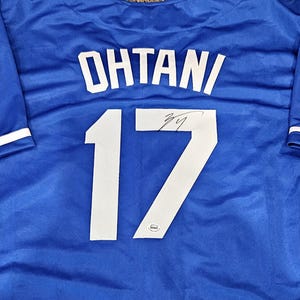 Shohei Ohtani Signed Los Angeles Dodgers Blue Jersey w coa