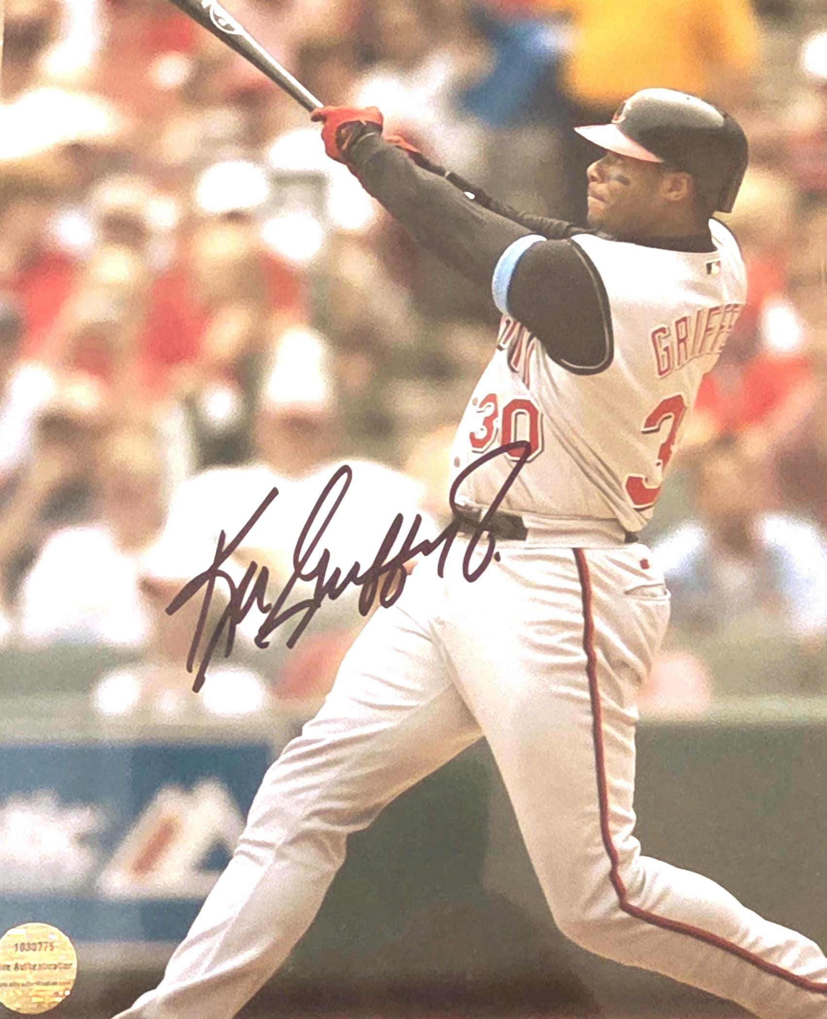Ken Griffey Jr Seattle Mariners Cincinatti Reds Signed 8 X 10