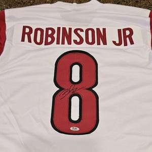 Bijon Robinson Jr Signed Washington Kommandanten Jersey w coa