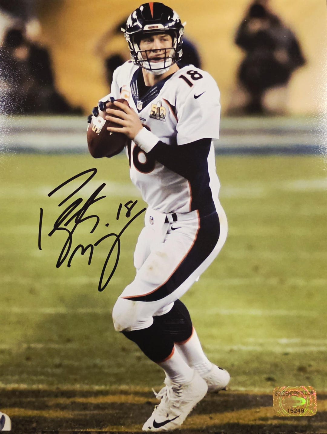 Peyton Manning HOF NFL Denver Broncos Signed 8 X 10 Photo W Coa - Etsy