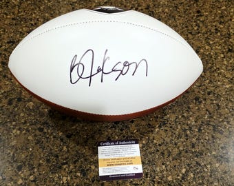Bo Jackson Las Vegas Raiders Signed Autographed Football w coa