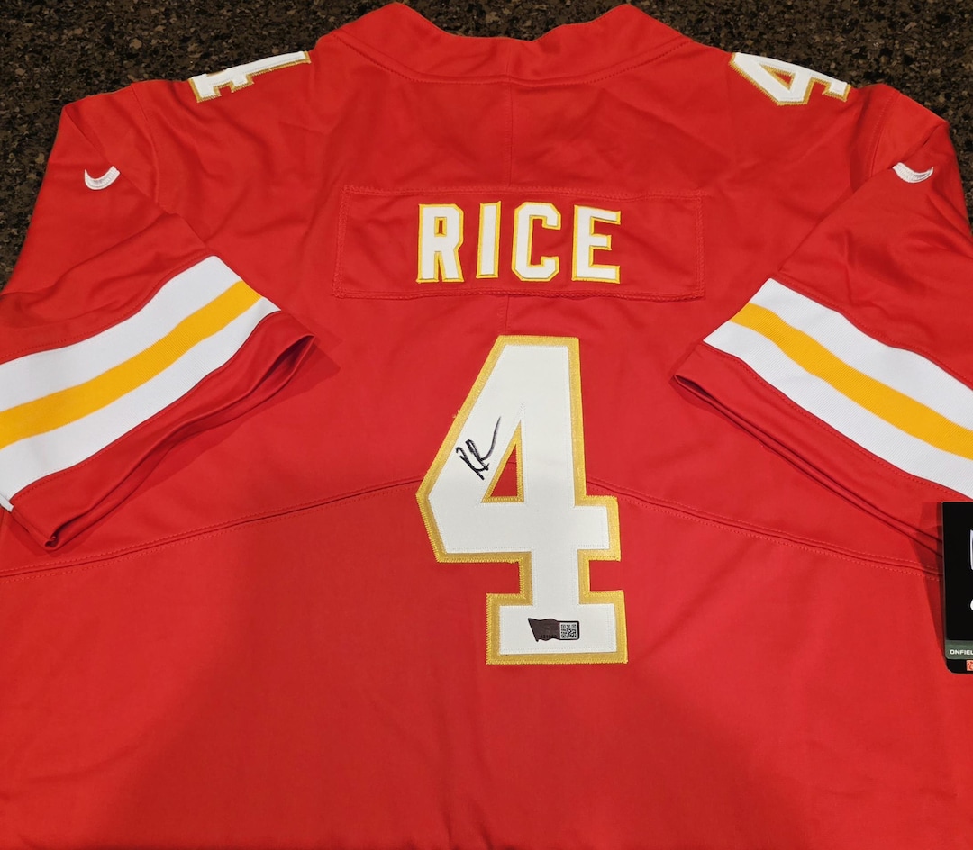 Chiefs Rashee Rice Jersey Rashee Rice Signed Kansas City Chiefs Jersey W Coa - Etsy