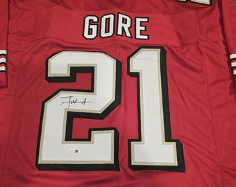 Frank Gore NFL Signed Autographed San Francisco 49ers Jersey w coa