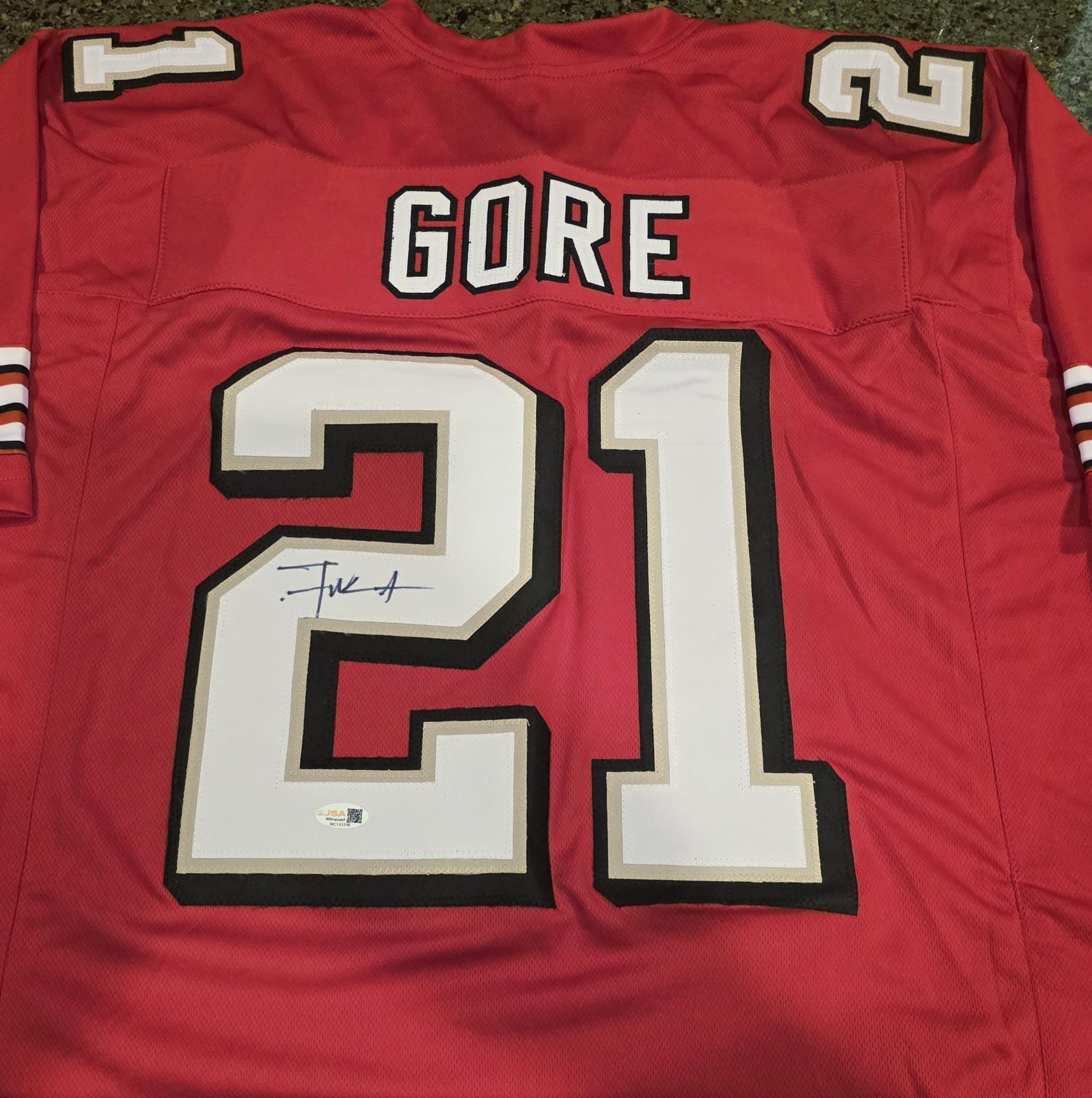 NFL フランク・ゴア　サイン入りユニホーム　SF 49ers Frank Gore NFL Signed Autographed San Francisco 49ers Jersey W Coa