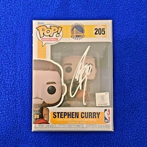 Stephen Curry Golden State Warriors NBA Signed Autographed Funko Pop #205 w COA