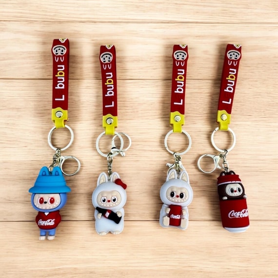 キーホルダー・キーリング Pop Mart Labubu Coca Cola Series Surprise Shake Keyring Buy POP MART Labubu Coca-Cola Surprise Shake Plush Keychain