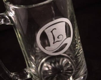 Personalized 16 oz. Glass Beer Mug (Set of 4) - Laser Engraved
