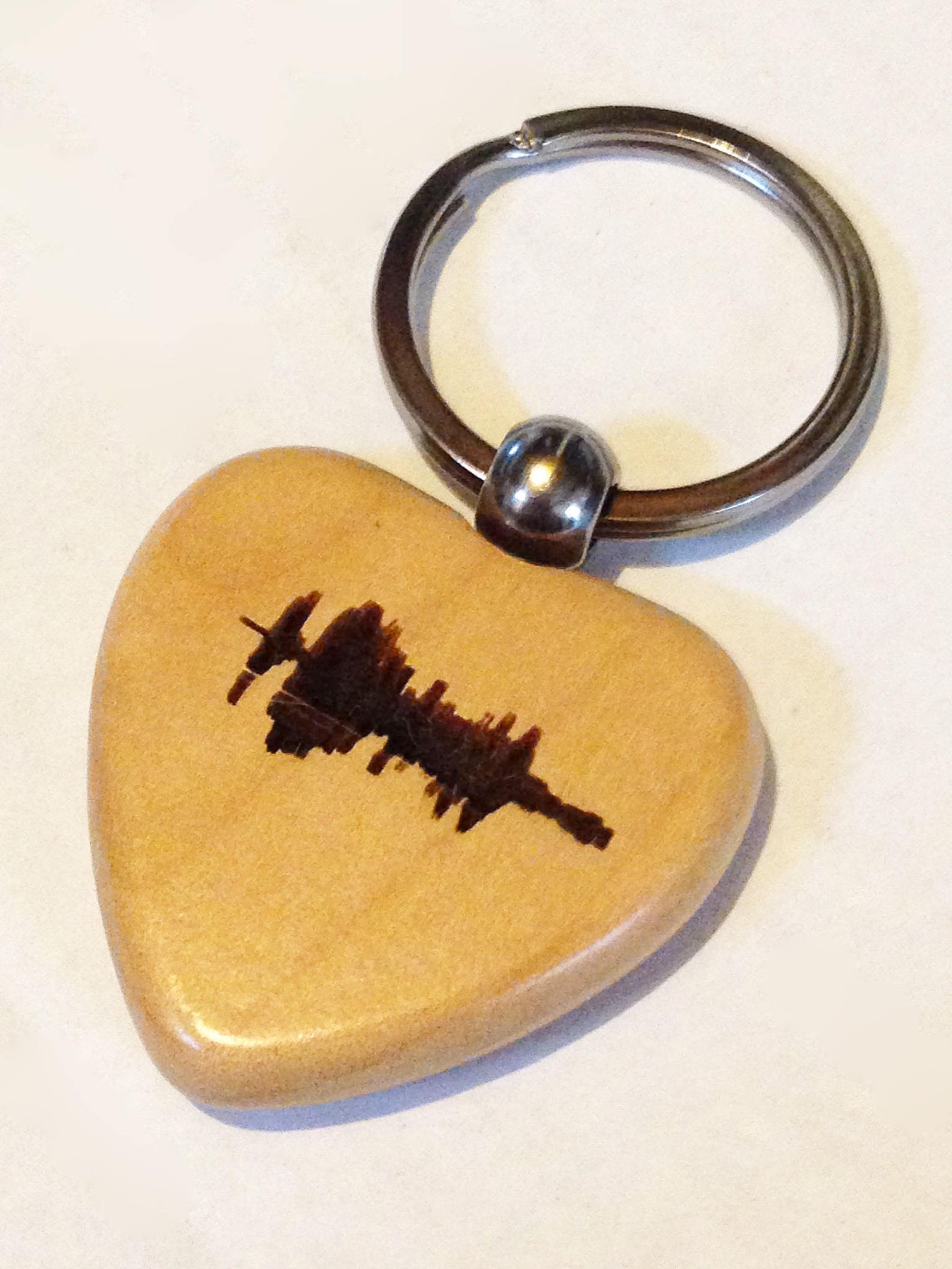 Personalized Wood Keychain Laser Engraved Etsy
