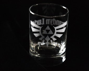 Personalized Rocks Glass - Laser Engraved