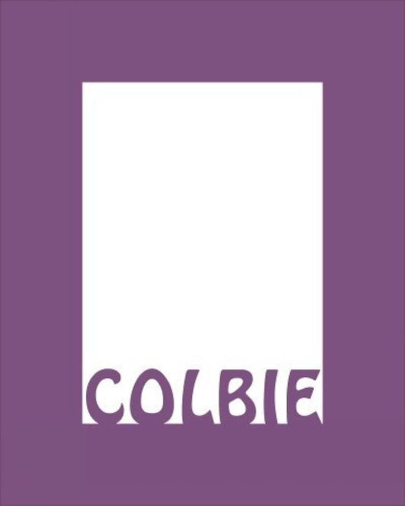 Personalized Laser Cut 8x10 Mat Board Cutout Frame Etsy