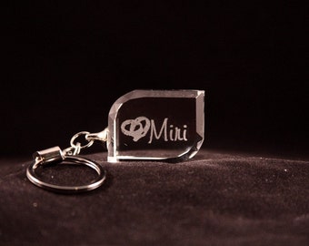 Personalized Crystal Keychain