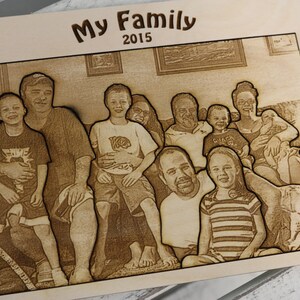 Photo Engraved Wood Board Puzzle - Mother&#39;s Day, Gift for Mom