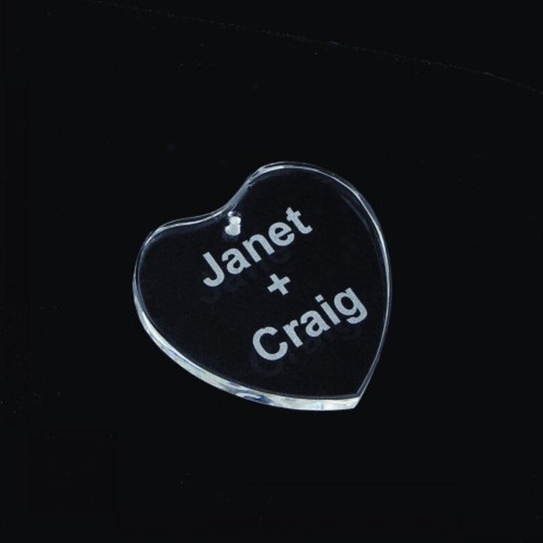 Personalized Crystal Christmas Tree Ornament Laser Engraved Etsy