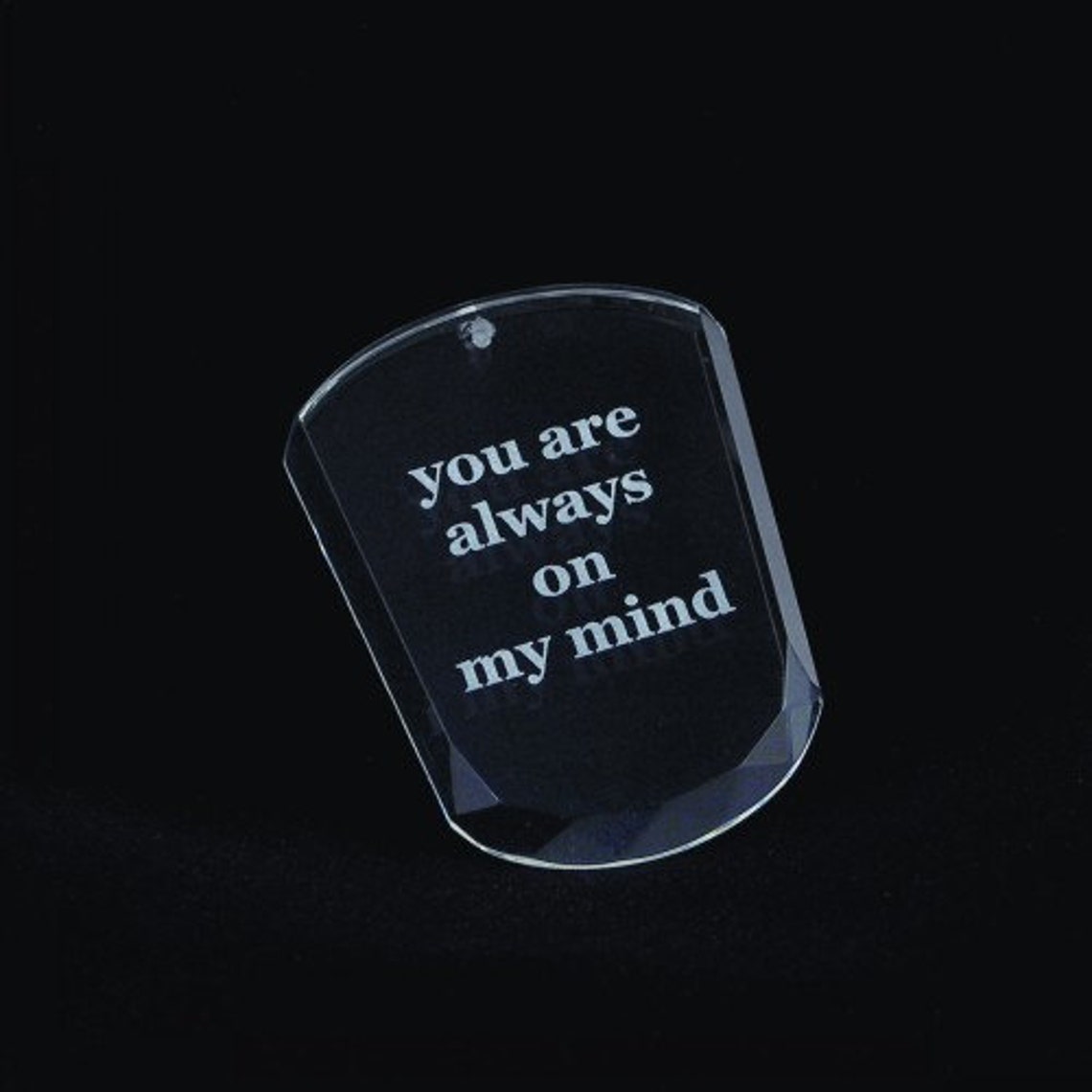 Personalized Crystal Christmas Tree Ornament Laser Engraved Etsy