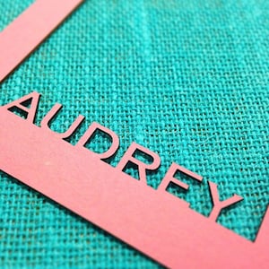 Personalized Laser Cut 5x7&quot; Mat board Cutout Frame
